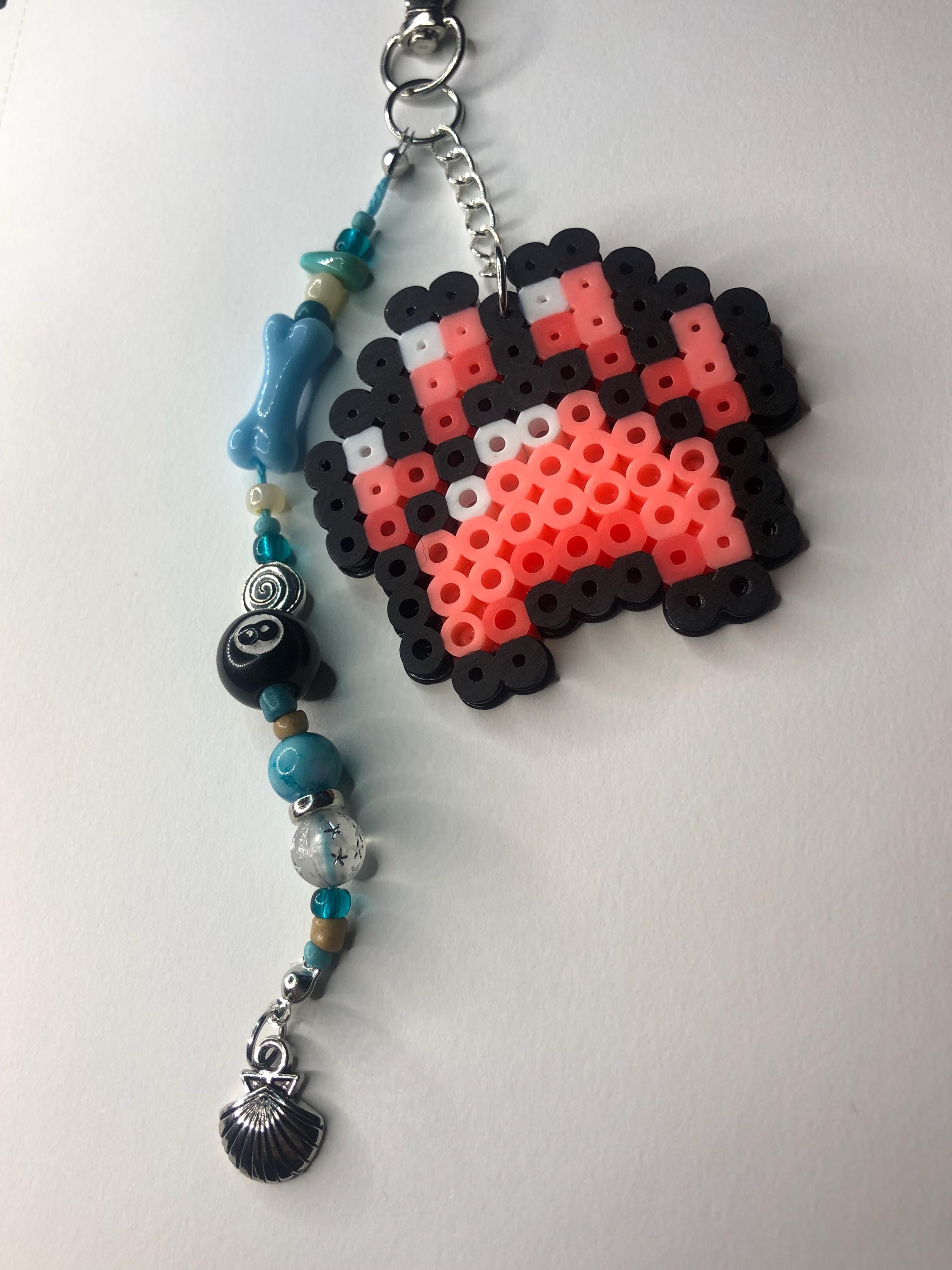 Beach Dog Paw Keychain
