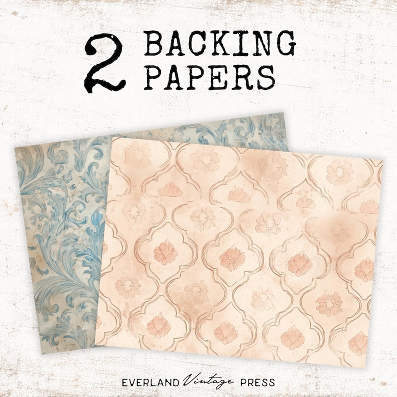 Shabby Chic Tea Hidden Paperclip, Junk Journal Digital Products Vintage ...
