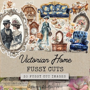 Victorian Fussy Cut Furniture,Shabby Chic Fussy Cut Ephemera,Victorian Furniture Fussy Cuts,Fussy Cut Victorian, Fussy Cut Art Clipart House