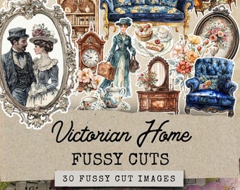 Victorian Fussy Cut Furniture,Shabby Chic Fussy Cut Ephemera,Victorian Furniture Fussy Cuts,Fussy Cut Victorian, Fussy Cut Art Clipart House