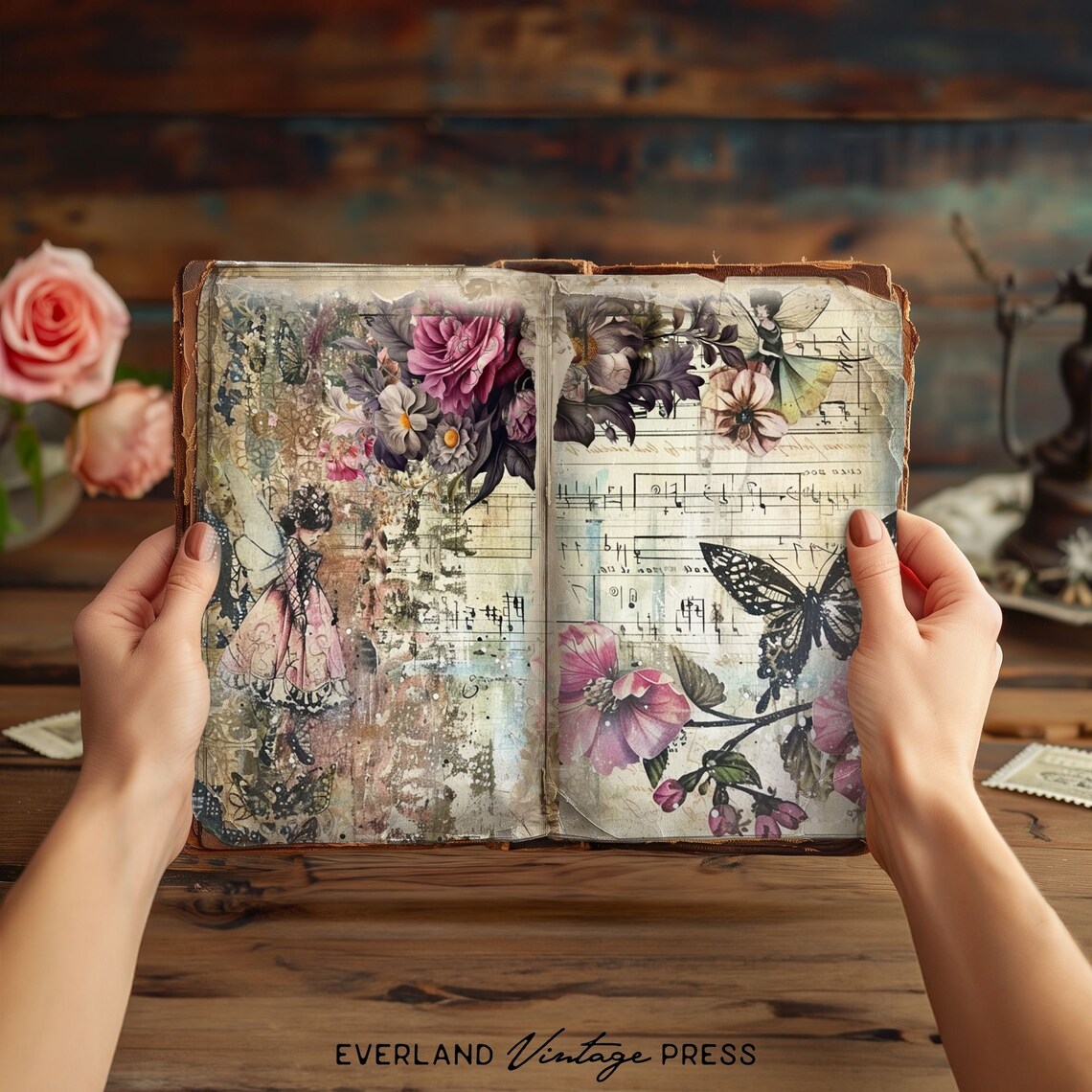 Spring Fairy Junk Journal, Forest Fairy Junk Journal Kits, Vintage Junk ...