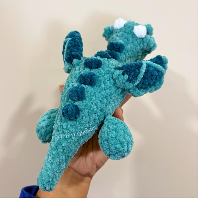 Crochet Dragon Plushie | Made To Order | Stuffed Animal | Handmade Plush Green