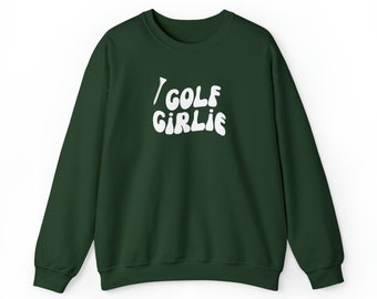 Sudadera de golf girlie Regalos de golf para mujer Ropa de golf Sudadera de golf de moda - Sudadera unisex de cuello redondo Heavy Blend™