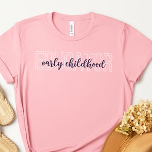 幼児教育者シャツ、保育士Tシャツ、ECE向けギフト、教師用シャツ、新学期Tシャツ、教師用ギフト、新学期初日