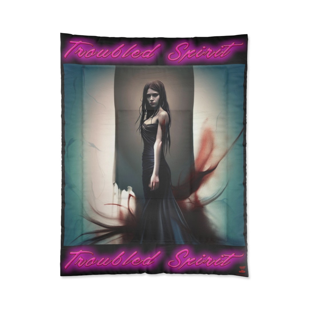 Comforter Spirit of a Troubled Soul. Ghost Girl, Gothic and Dark. Etsy
