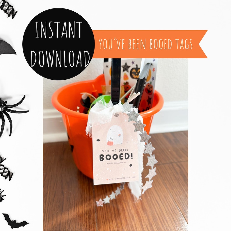 Halloween Boo Basket Kit, Neighborhood Tradition (printable Download ...