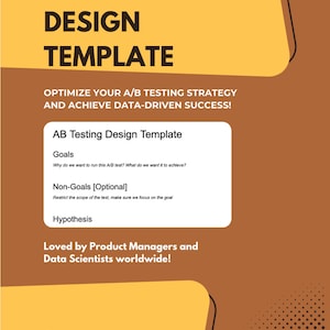 A/B Testing Design Plan Template - Etsy