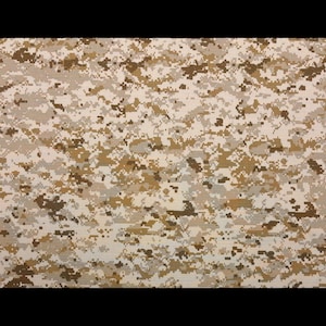 Vintage Us Navy Aor1 Ripstop Camouflage Fabric Desert Marpat Military-grade Nylon Cotton By The Half-yard 66 W