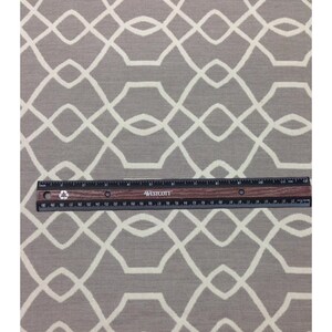 Ballard Designs Sunbrella Trellis Taupe Sand Fabric Outdoor tagliato su misura 54w immagine 3