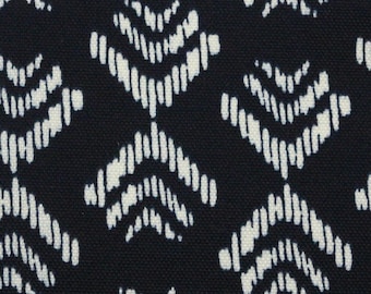 Tela geométrica para exteriores Richloom Arrows Navy cortada a medida 54w