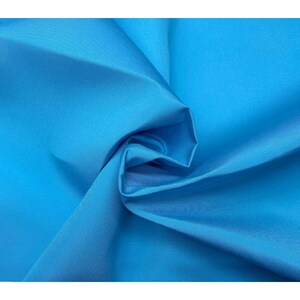Outdura Canvas Cyan Blue Fabric 54w By The Yard Indoor Outdoor - Blue, Acrylic, Mildew/stain/uv/water Resistant - 100% Solution-dyed Canvas