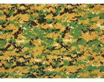 Marpat Woodland 70d Fr Marine Camo Nylon Ripstop Fabric By Yard 67w