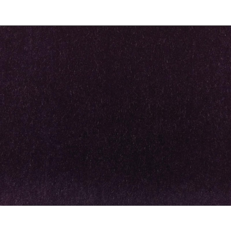 Vintage Plüsch Mohair Dunkel Lila Wolle Samt Polster Vorhang Stoff Meterware 55w Bild 2