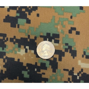 Marpat Woodland Military Digital Camo 400d Nylon Cordura Dwr Fabric By Yd 60 W