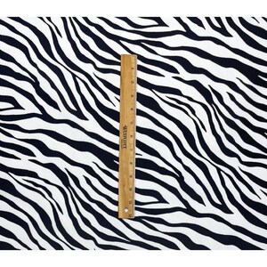 Zebra Skin Black White 600d Cordura Type Pack Cloth Dwr Fabric By Yard 59 W image 4