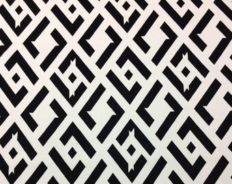 Kravet China Club Nero Black 100% Linen Fabric By Yard 54w Geometric Kravet China Club Nero Black N/a