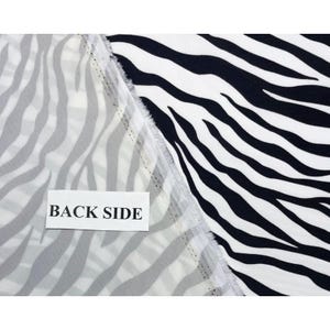 Zebra Skin Black White 600d Cordura Type Pack Cloth Dwr Fabric By Yard 59 W image 5