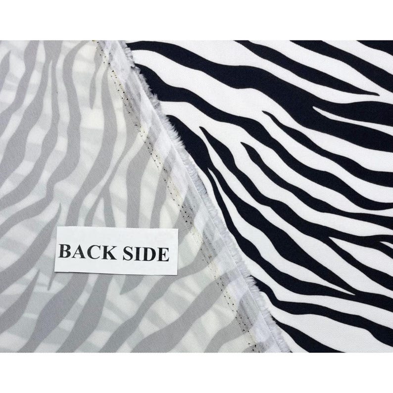 Zebra Skin Black White 600d Cordura Type Pack Cloth Dwr Fabric By Yard 59 W image 5