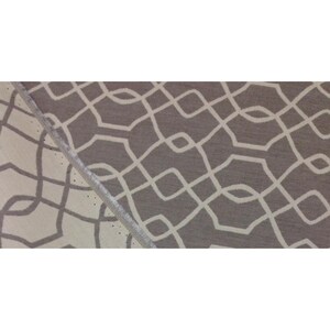 Ballard Designs Sunbrella Trellis Taupe Sand Fabric Outdoor tagliato su misura 54w immagine 4