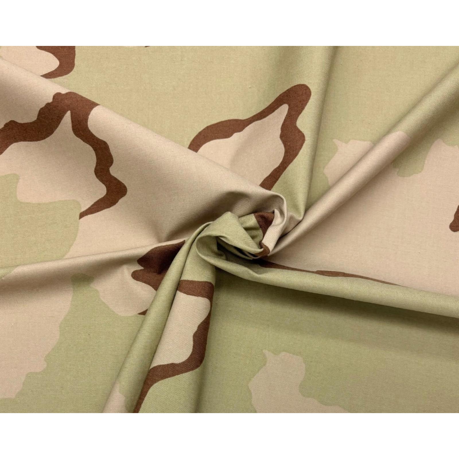 Vintage 3 Day Desert Camo Fabric Military Canvas Ny/co Smooth Soft