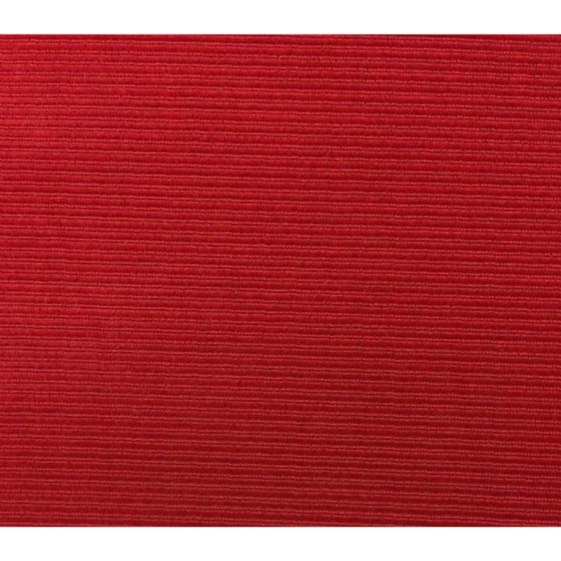 Vintage Unika Vaev Coup Fourre Red Light Velvet Fabric By Yard image 1