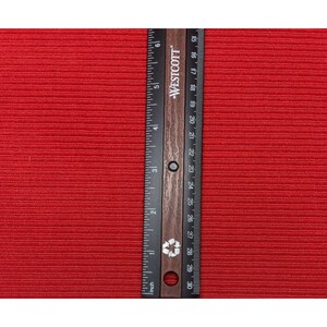 Vintage Unika Vaev Coup Fourre Red Light Velvet Fabric By Yard image 2