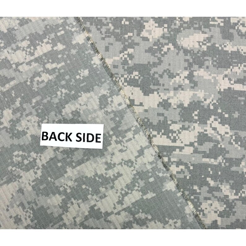 Tela militar antidesgarro vintage Acu Army Digital Camo Ny/co, 1/2 (0.5) yarda, 61 W imagen 5