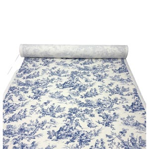Vintage Covington M Musee Blue French Toile Animal Cotton Fabric By The Yard 54w Upholstery Bedding Crafts Curtains image 2