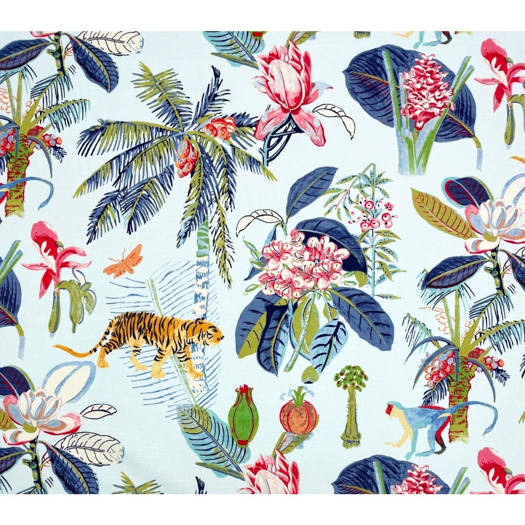 Tommy Bahama Heavenly Kingdom Aegean Tiger Monkey 54w by the Yard