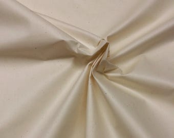 Natural Cotton Down Proof Ticking Fabric 100 Yard 62 Wide Natural Unbleached Pillow Featherproof Cotton