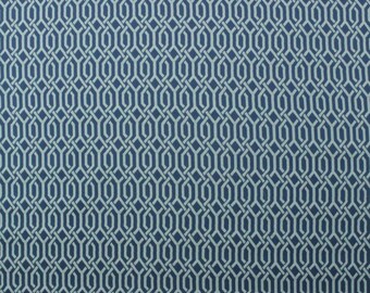 Tela de tapicería jacquard geométrica intercalada Ocean de P Kaufmann cortada a medida 54w Tela de tapicería jacquard geométrica azul océano cortada a medida para hombre y mujer