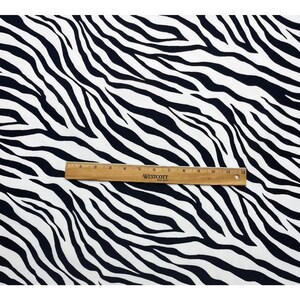 Zebra Skin Black White 600d Cordura Type Pack Cloth Dwr Fabric By Yard 59 W image 3