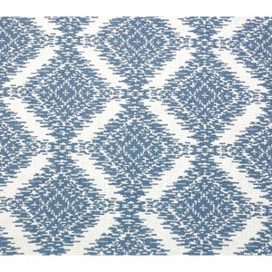 Tela multiusos geométrica Ikat global azul Varney de Ballard Designs cortada a medida 54w imagen 1