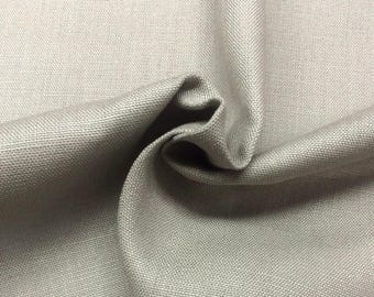 P Kaufmann Slubby Linen Pewter Gray 100% tela de lino cortada a medida 54 W