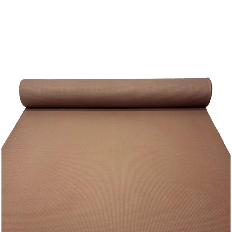 Polartec Grid Fleece Coyote Brown 60wide By 1/2 Yard 0.5 Yard Power Grid 8 Oz 100% Polyester Stretch image 4