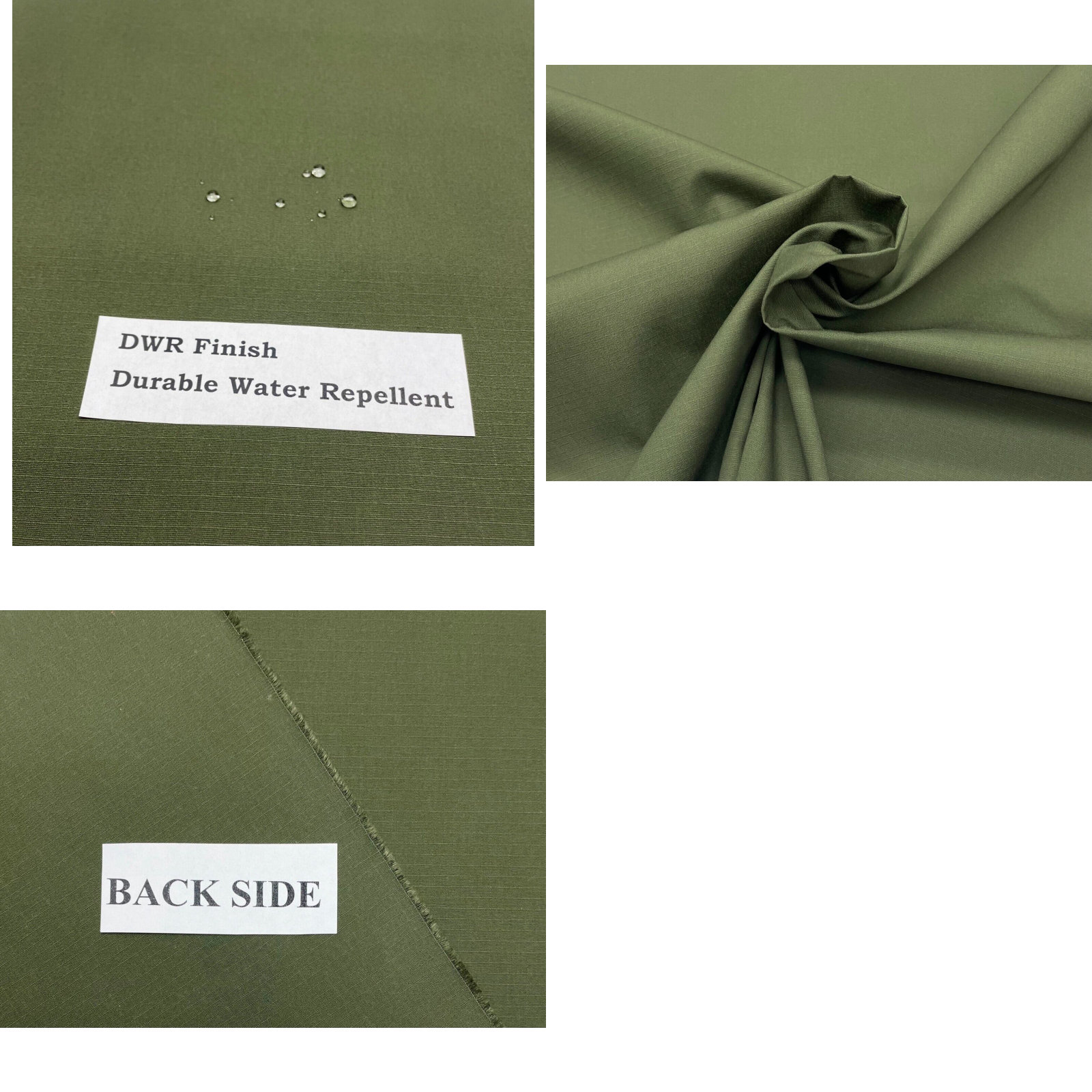 Olive Drab Green Ny/co Ripstop Military Spec Camo Apparel by 1/2