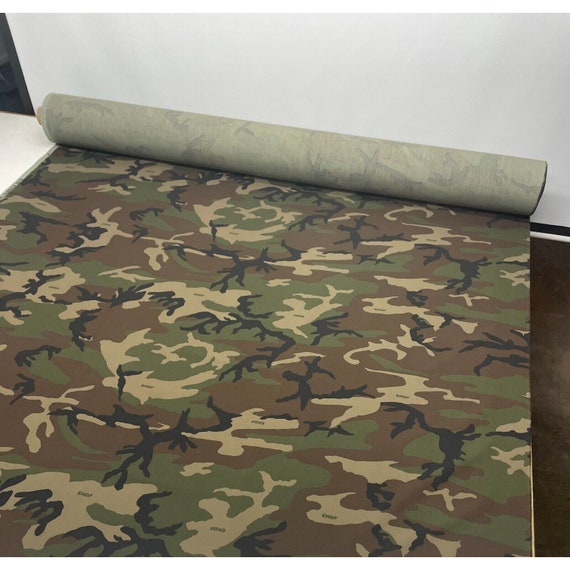 Ethiopian Woodland Ny/co Ripstop Camouflage Fabric Military