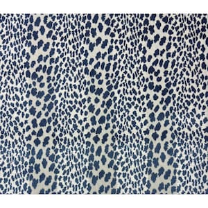 Ballard Designs Cheetah Velvet Twilight Blue Fabric By The Half-yard 54w Blue Cotton Velvet Cheetah Pattern Home Decor Upholstery Boude