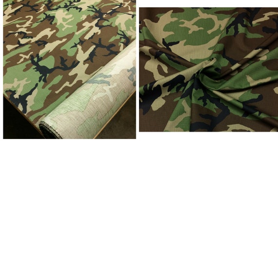 NITRAID dope forest ARMY raidback®︎fabric WOODLAND NY/CO RIPSTOP CAMOUFLAGE FABRIC MILITARY BDU CAMO