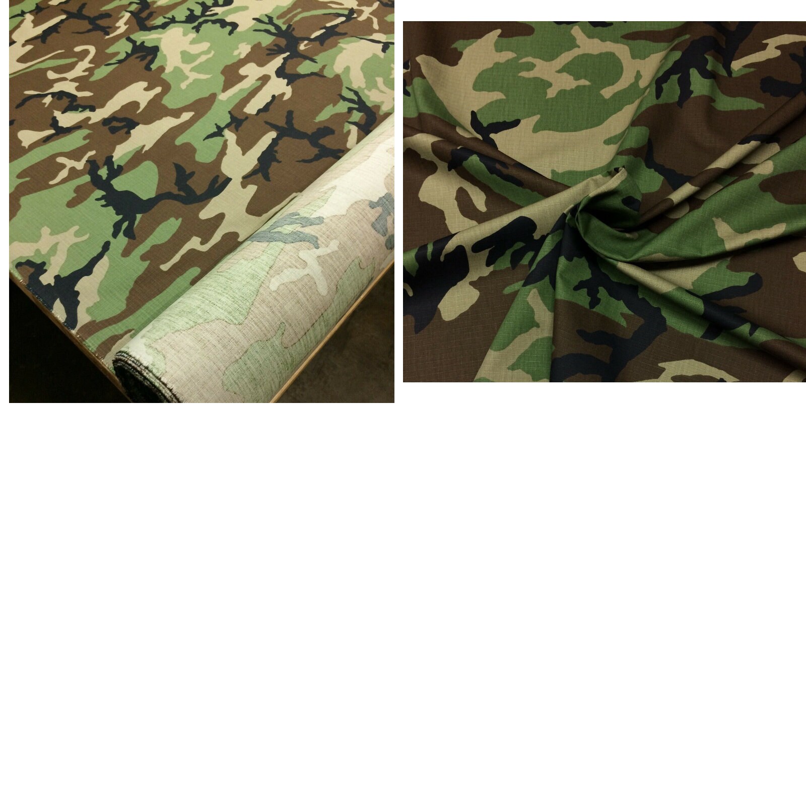Woodland Ripstop 100% Cotton Camouflage Military Bdu Camo