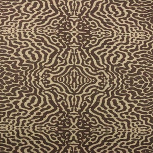 Vintage Lacefield Designs Snake Python Nile Brown Cotton Fabric By Yard 54 Wide Brown, Flax/natural Animal Print - Snake 100% Cotton By The