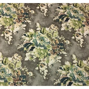 Ballard Designs Cynthia Gray Watercolor Large Floral Fabric By Yard 54w