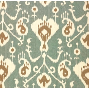 Tela de algodón Magnolia Home Java Ikat Spa cortada a medida 54w Tela Spa Blue Ikat 100% algodón