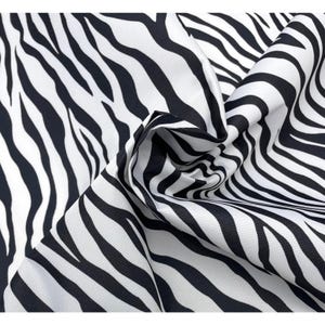 Zebra Skin Black White 600d Cordura Type Pack Cloth Dwr Fabric By Yard 59 W image 7