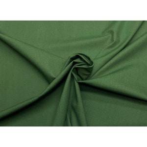 Solid Woodland Green Ny/co Ripstop Mil Camo Uniform Fabric By 1/2(0.5) Yard 66w