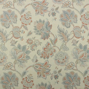 Ballard Designs Shay Cream Jacobean Floral Vine Multipurpose Fabric By Yard 54w Cotton}