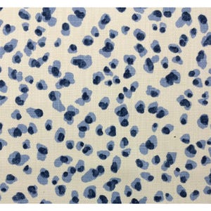 Ballard Designs Mira Blue Animal Leopard Design Fabric By The 1/2(0.5) Yard 54w