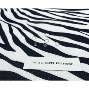 Zebra Skin Black White 600d Cordura Type Pack Cloth Dwr Fabric By Yard 59 W image 6