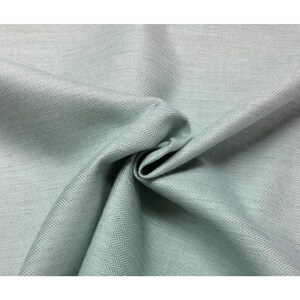 Vintage Ballard Bunny Williams Hedge Frost Blue Herringbone Sunbrella Fabric Bty 54w