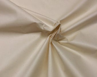 Vintage Natural Cotton Down Proof Ticking Fabric 10 Yard 62 Wide Natural Unbleached Pillow Cushions Crafts